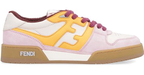 fendi multicolor leather and fabric low-tops|Fendi Low.